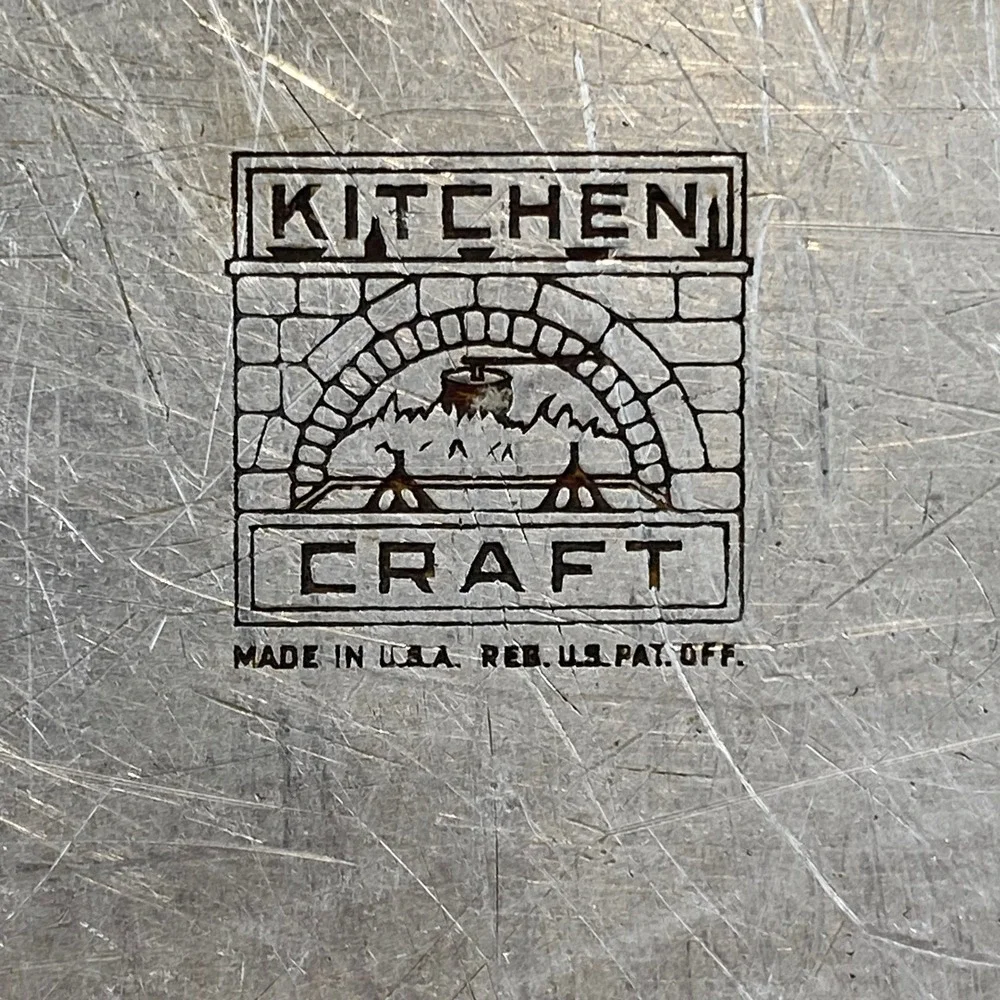 Vintage Kitchen Craft Aluminum Roast Oven Roaster 1940s 1950s USA 18.75 Inch